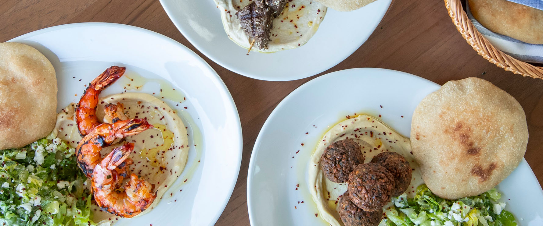 A selection of lunch plates from Del Mar Columbus.